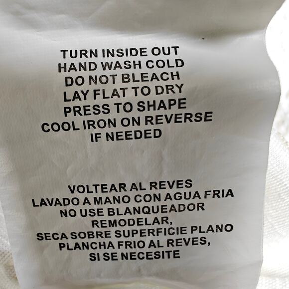 Coco & Jaimeson Off White Beige Embroidered Peplum Top Women’s XL NEW - Picture 8 of 9